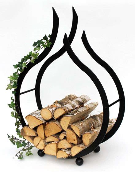 Fireplace Log Holders and Indoor Firewood Racks: 30 Decorative Modern ...