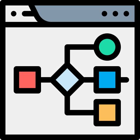 Algorithm Detailed Rounded Lineal color icon