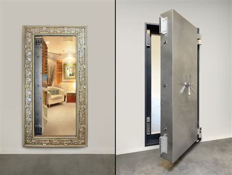 Discover the Hidden Room Behind This Custom Mirrored Vault Door