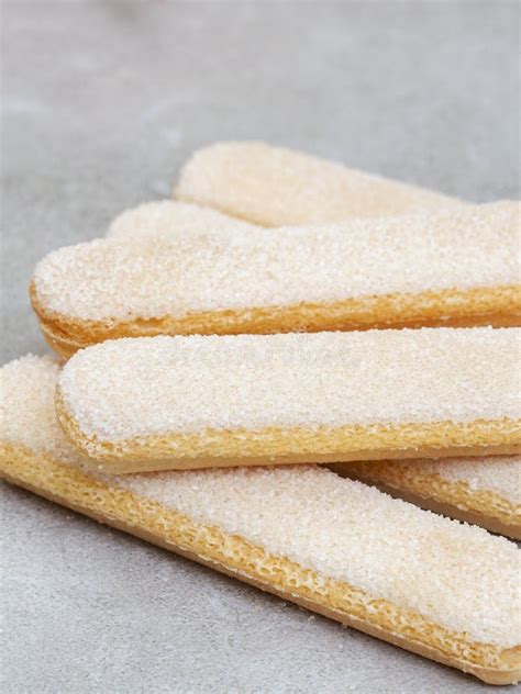 Ladyfinger Biscuits, Crispy and Light, a Simple and Delicious Old School Treat Stock Photo ...