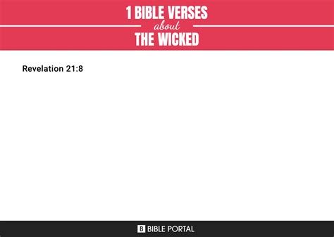 What Does the Bible Say about The Wicked?