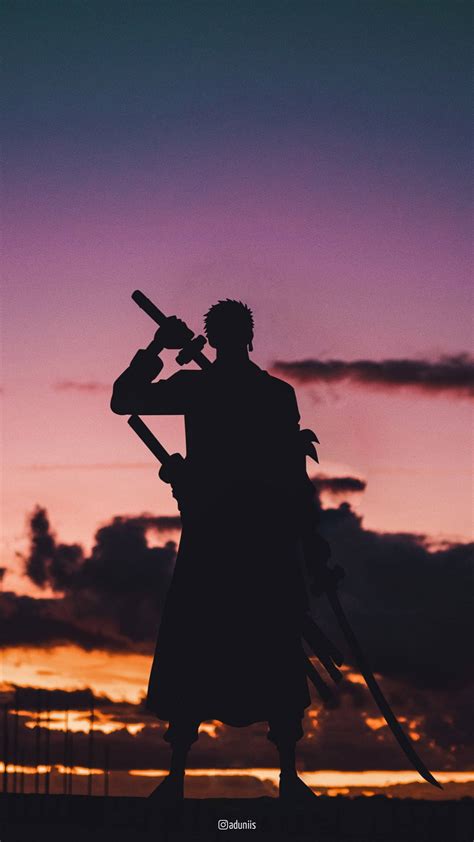 Download One Piece Zoro PFP Silhouette Wallpaper | Wallpapers.com