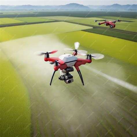 Premium AI Image | iot smart agriculture industry 40 concept drone in ...