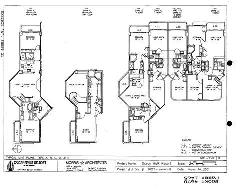 Ocean Walk Condos Floor Plan - 300-350 N. Atlantic Ave 32118 - Daytona Beach Condo Floorplan