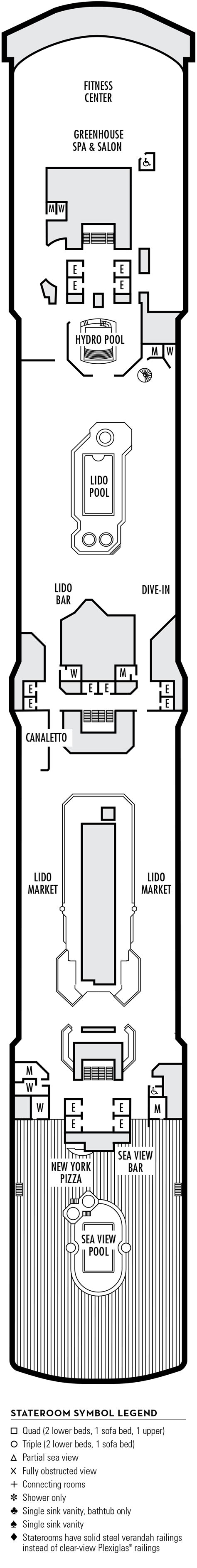 Eurodam – Deck Plans - Planet Cruise