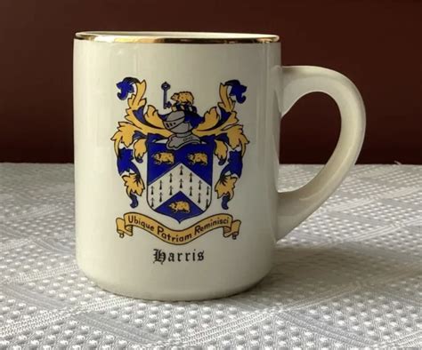 VINTAGE CERAMIC STEIN With British Coat Of Arms/ Harris Coat Of Arms Stein Mug $27.75 - PicClick
