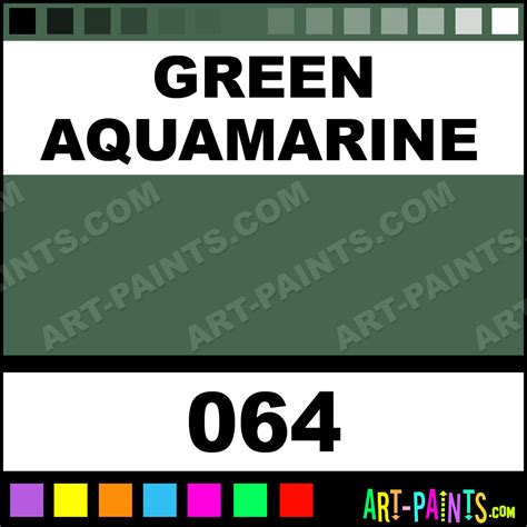 Green Aquamarine Silk Soft Metal Paints and Metallic Paints - 064 ...