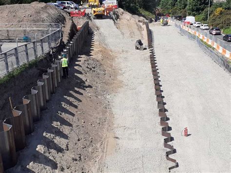 Sheet Piling Retaining Wall Keeps Inverness Active - Sheet Piling (UK) Ltd