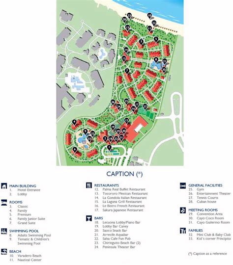 Resort Map | Melia Peninsula Varadero | Varadero, Cuba