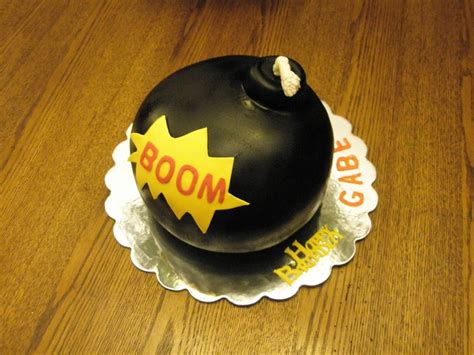 Bomb Cake Bomb cake made with White cake and fondant | Bomb cake ...