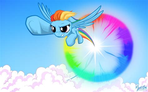 Rainbow Dash Sonic Rainboom by mysticalpha on DeviantArt