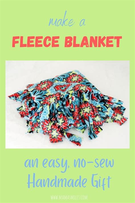 How to Make a No Sew Fleece Blanket with Fringe