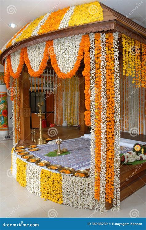 A Kerala Wedding Flower Decoration Editorial Stock Image - Image of malayalee, white: 36938239