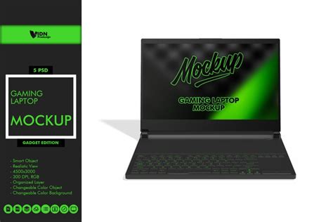 Gaming Laptop Mockup