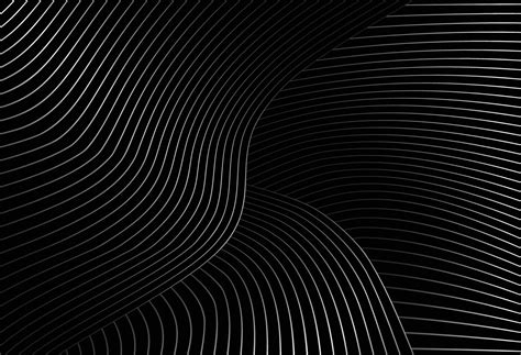 abstract black background with diagonal wave lines, Gradient vector ...