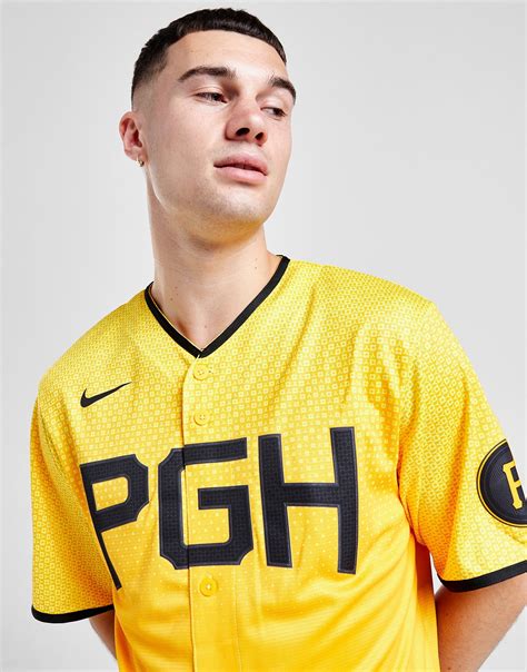 Yellow Nike MLB Pittsburgh Pirates City Connect Jersey - JD Sports