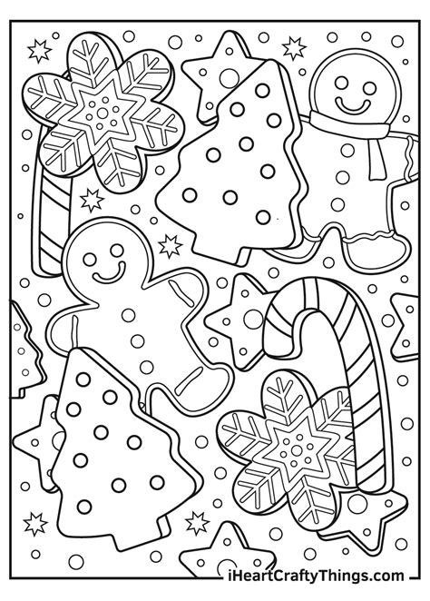 Christmas Gingerbread Coloring Pages (Updated 2021)