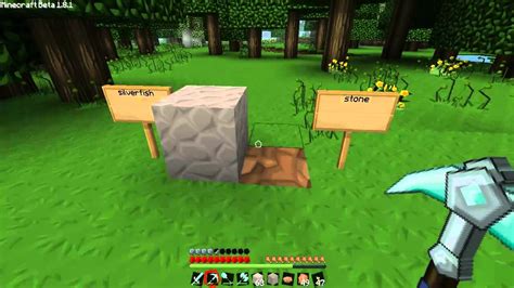 Minecraft - Difference between silverfish and stone - YouTube