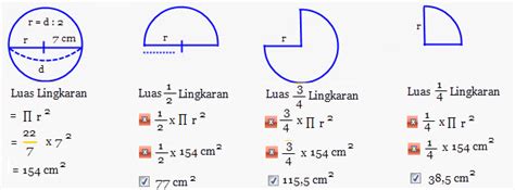 Luas Bagian Lingkaran ~ Barokah