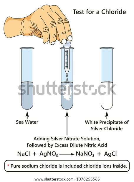 3 Reaction Of Silver Nitrate Solution With Sodium Chloride Solution Images, Stock Photos ...