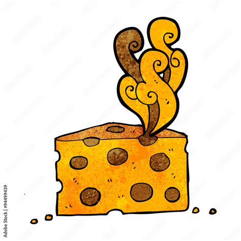 cartoon smelly cheese Stock Vector | Adobe Stock