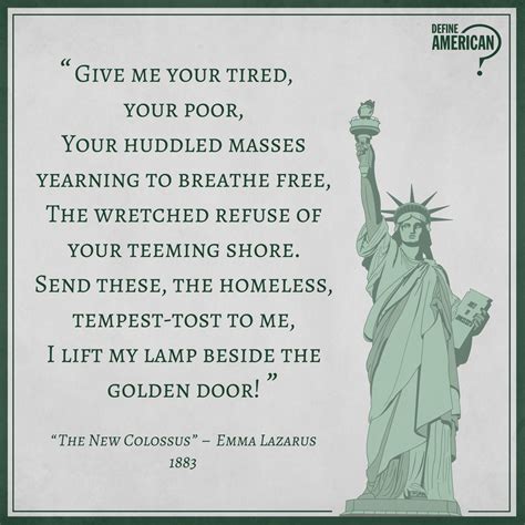 Do the words on statue of Liberty rule anything? | CreateDebate