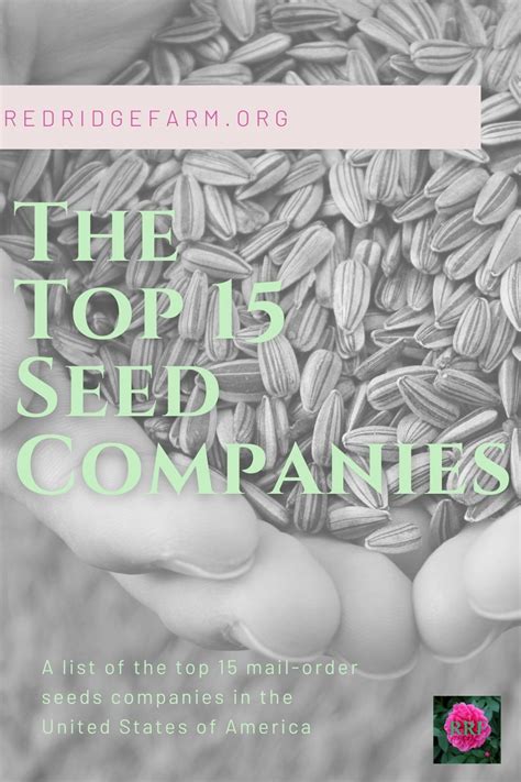 Top 15 Seed Companies in the USA