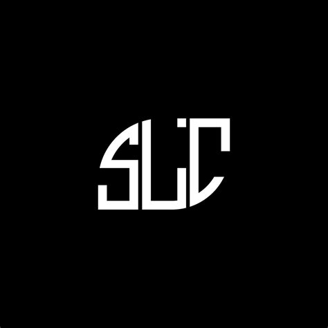 SLC letter logo design on black background. SLC creative initials ...