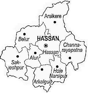 Hassan District | Hassan District Map