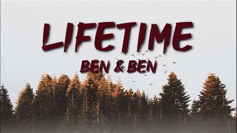 Lifetime - Ben&Ben (Lyrics) - YouTube