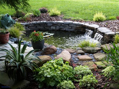 Backyard Pond Fountains Elegant Small Natural Stone Garden Water ...