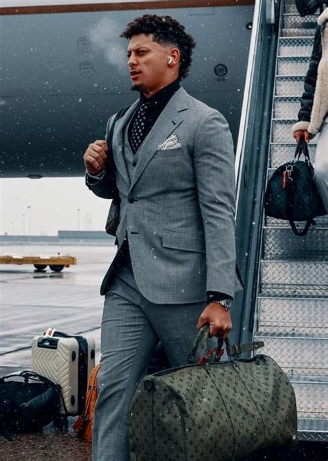 Patrick Mahomes Grey Suit | JacketsLand