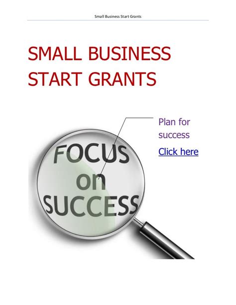 Small Business Start Up Grants