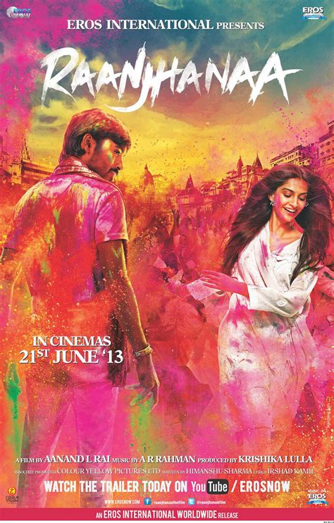 Dhanush Raanjhanaa Movie Latest Photos And Posters