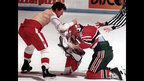 Scott Stevens vs Bob Probert - Both Fights - YouTube