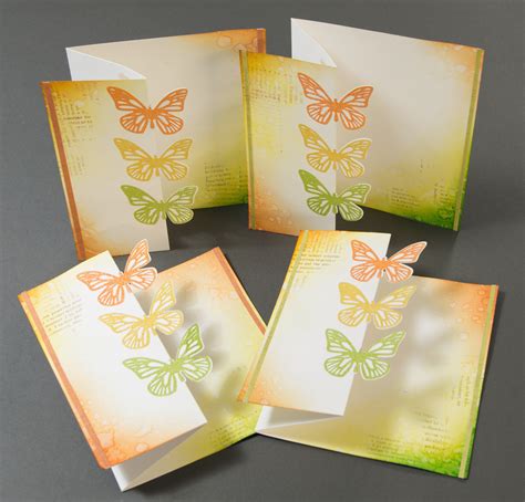 Cards inspired by Jennifer McGuire: Partial die-cutting - Elina Stromberg