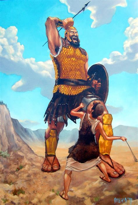 Épinglé par Daniel Tang sur Bible Illustrations | David et goliath ...