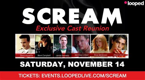 Scream Cast Reunion - Nov. 14 Livestream : r/Scream