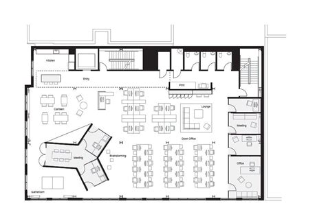 Gallery of FINE / Bora Architects - 12 | Office layout plan, Office floor plan, Commercial ...