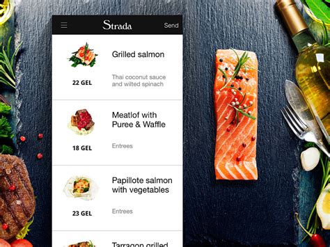 Strada cafe App by Nick Buturishvili for Leavingstone on Dribbble