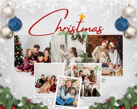 Page 7 - Free printable Christmas photo collage templates | Canva