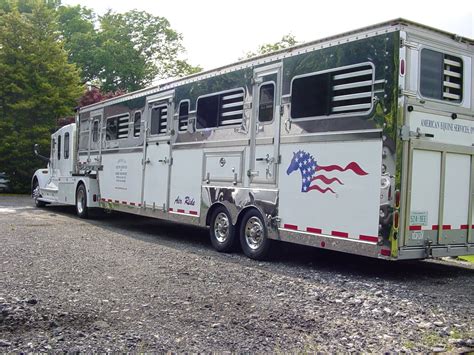 My Kenworth and 10 horse Pegasus semi trailer. | Horse trailers, Horses, Stock trailer