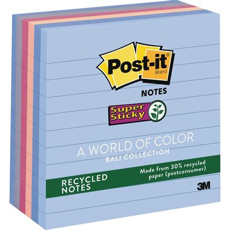 If you’re a #PostIt Note fan, try these super sticky #recycled Post-it Notes! They are lined and ...