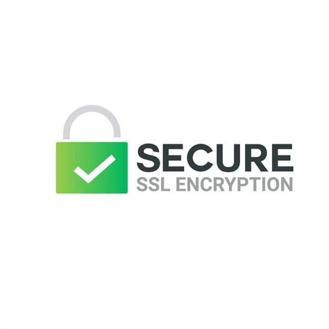 Secure Ssl Encryption Logo, Secure Connection Icon Vector Illustration, Ssl Certificate Icon ...