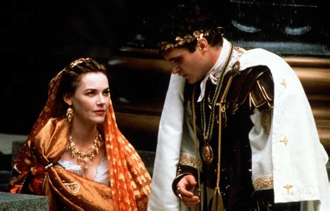 Connie Nielsen as Lucilla and Joaquin Phoenix as Emperor Commodus in "Gladiator", movie, 2000 ...