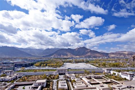 Lhasa City Skyline Stock Photo - Download Image Now - Asia, China ...