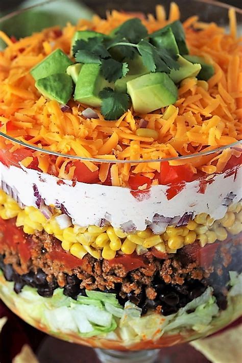 Layered Taco Salad {For a Crowd or Family Taco Night!}