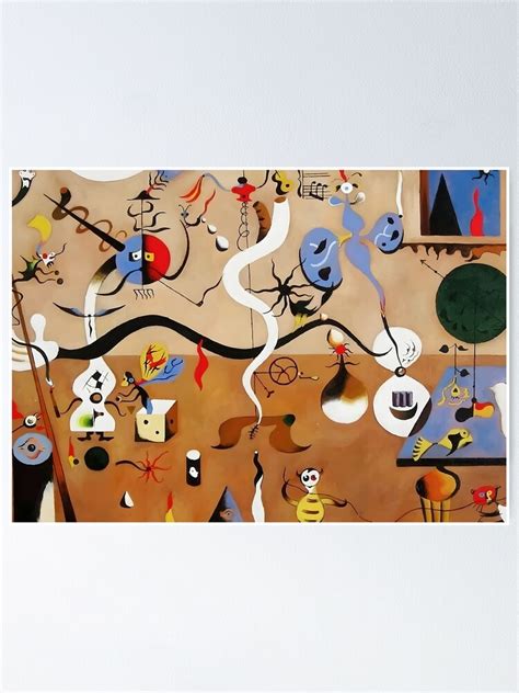 "The Harlequin's Carnival - Joan Miró" Poster by ArtMemory | Redbubble