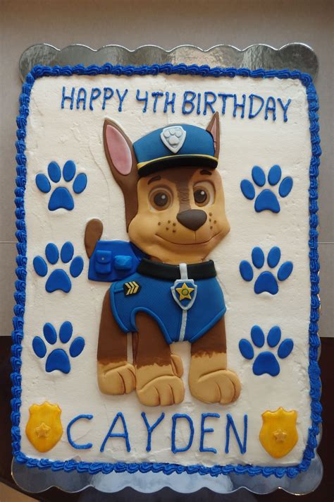 PAW PATROL cake. Featuring Chase the police dog. Paw Patrol Birthday ...