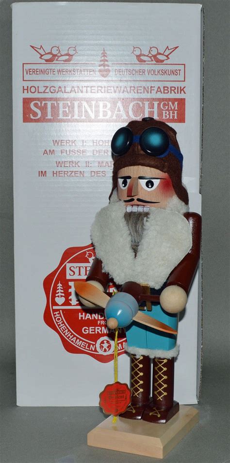 Steinbach Aviator Nutcracker Full Sz 15" New Box Ret$260 Germany Christmas Pilot | eBay ...